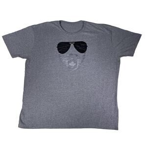 Men's Canada Tee Shirt 2XL Crew Neck Short Sleeve Gray Grey Size 2XL